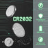 anmas rucci 100 Pieces CR2032 3V Lithium Coin Button Cell Batteries