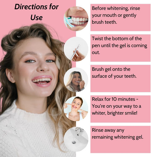 Novashine Teeth Whitening Pen, 2ml, 6% Hydrogen Peroxide for Up to 15 Treatments