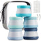 INSFIT Travel Containers for Toiletries, TSA Approved Silicone Cream Jars, BPA Free Leakproof Travel Accessories for
