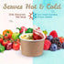yvsay 55-Count 8-Oz Frozen Disposable Dessert Bowls, disposable bowls Paper Ice Cream Cups for Hot or Cold Food, Party