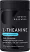 Sports Research L-Theanine 200mg with Organic Coconut Oil - Supplement for Focus, Relaxation & Alertness