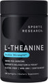 Sports Research L-Theanine 200mg with Organic Coconut Oil - Supplement for Focus, Relaxation & Alertness