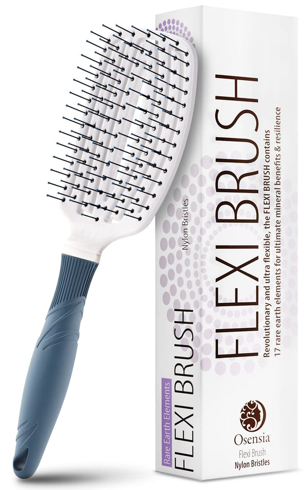 Osensia Detangling Brush for Curly Hair, Thick and Dry Hair Type, Travel Brush for Women, Men, and Kids