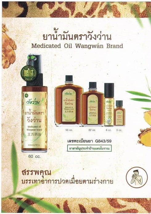 Wangwan Concrete Organic Remedy Massage Oil, Soothing Relief for Muscle and Joint Comfort, Herbal Relief (8CC)