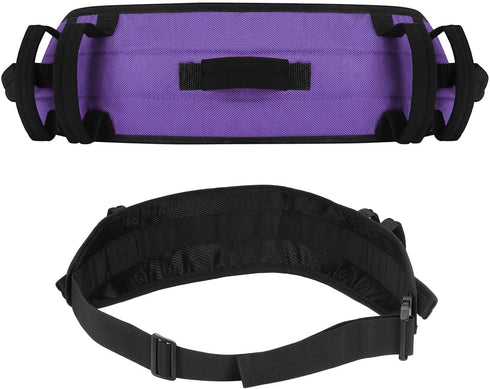 Rhino Valley Gait Belt for Senior, 59" Anti-Slip with 7 Handles, Medical Transfer Belt with Quick Release Buckle,