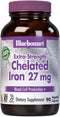Bluebonnet Nutrition Albion Extra-Strength Chelated Iron | 27 mg | 90 Vegetable Capsules for Healthy Red Blood Cells