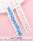 Wecoe 20 Pcs Small Blue White Flower Hair Clips, Tiny Mini Clips for Hair, Cute Decorative Hair Clips for Girls