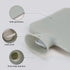 Hot Water Bottle with Soft Cover, 2L Large PVC Hot Water Bag, Refreezable Hot Cold Pack for Pain Relief