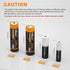 3.7 Volt Rechargeable Batteries 3200mAh for Flashlights, Headlamps, Doorbells, RC Cars etc. (2 Pack Flat Top)