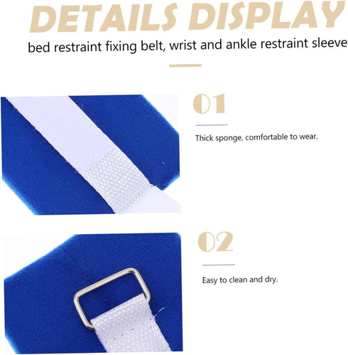 Set 2 of Medical Straps for Hands and Feet - Fall Prevention for Seniors and Disabled