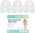 Welnove Arch Support Inserts - Self Adhesive Gel Arch Supports for Flat Feet & Foot Pain Relief, Reusable