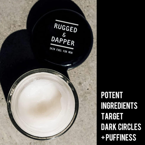 RUGGED & DAPPER Premium Men's Eye Cream | Age Defense for Dark Circles, Wrinkles & Puffy Eyes | Unscented with