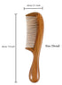 Louise Maelys 2pcs Wooden Hair Comb, Wide Tooth and Fine Tooth Detangling Sandalwood Combs