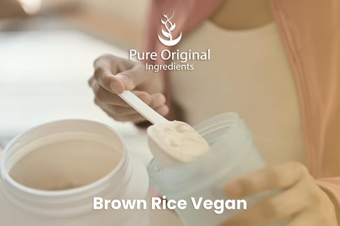 PURE ORIGINAL INGREDIENTS Brown Rice Vegan Protein Powder, 1 lb, Gluten Free, Shakes & Smoothies