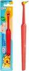 TEPE Interspace Angled Soft Toothbrush for Braces with Single-End Tuft and Removable Head, 12 Pack.