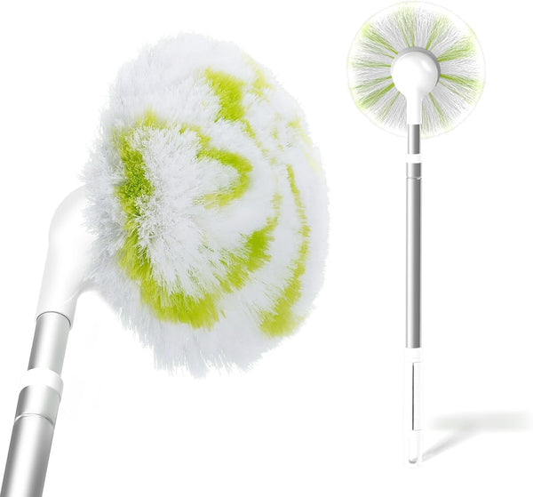 Tub Tile Scrubber Brush, 30" Extendable Pole, Non-Scratch Soft Head for Bathtub, Shower, and Tile