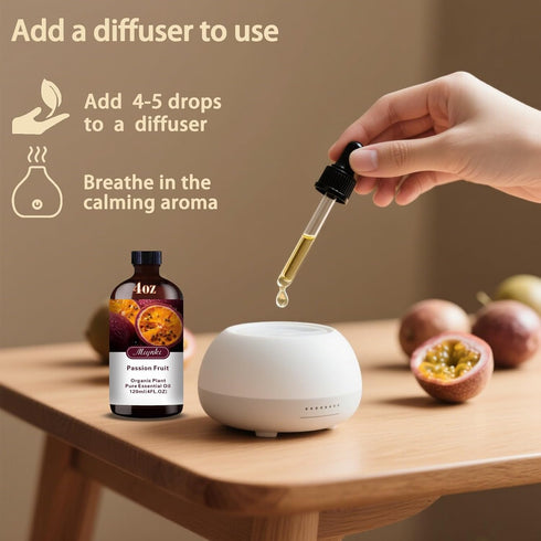 Set, 16oz 4oz Summer Set Lavender & Passion Fruit Tropical Escape & Pure Natural Scent for Diffusers, Aromatherapy