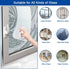 zxbaers 3-10MM, Magnet Window Cleaner Tool, Magnetic Glass Cleaner with Anti-Falling Rope for Glass Thickness Window