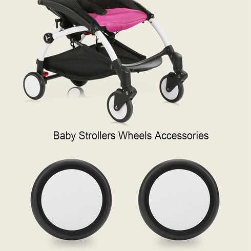 Fayelume 13 cm Stroller Accessories, Diameter Stroller Wheels Replacement, Walker Wheels Replacement, for Wheel