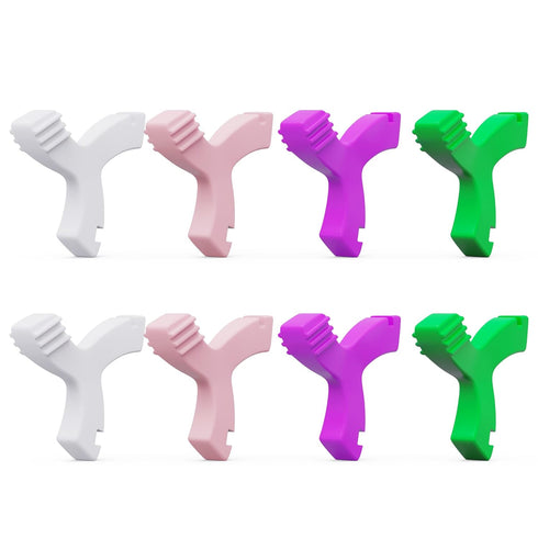 Chewies for Invisalign Aligner, DLENP 8 PCS Y-Shaped Chewies for Aligner Trays, 2 Pcs Unflavored, Strawberry, Mint,