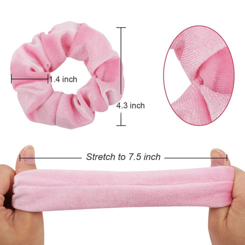 Semato 16 Pack Pink Velvet Scrunchies, Hair Ties Ropes for Women or Girls Hair Accessories