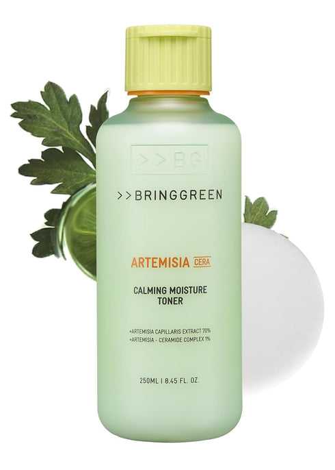 Bring Green Artemisia Cera Calming Moisture Toner | Daily Skincare for Redness Relief, 8.45 Fl. Oz., 250ml