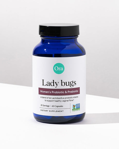 Ora Organic Prebiotics and Probiotics for Women, 16 Billion CFU, 6 Strains, 1 Month Supply, 60 Vegan Capsules