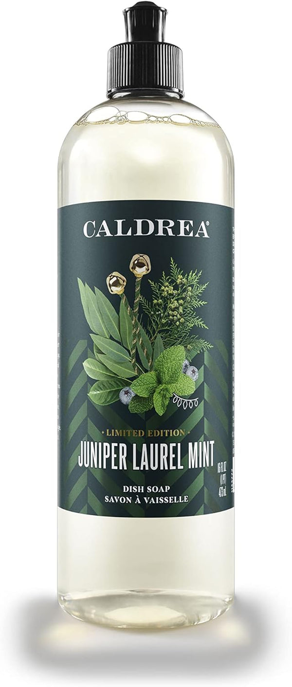 Caldrea Linen and Room Spray Air Freshener - Juniper Laurel Mint Scent, 16 oz