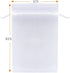 50 Sets Organza Gift Bags 4x6 Inch White, Drawstring Sheer Fabric Solid Color Pouch for Jewelry, Food, Baby Shower,