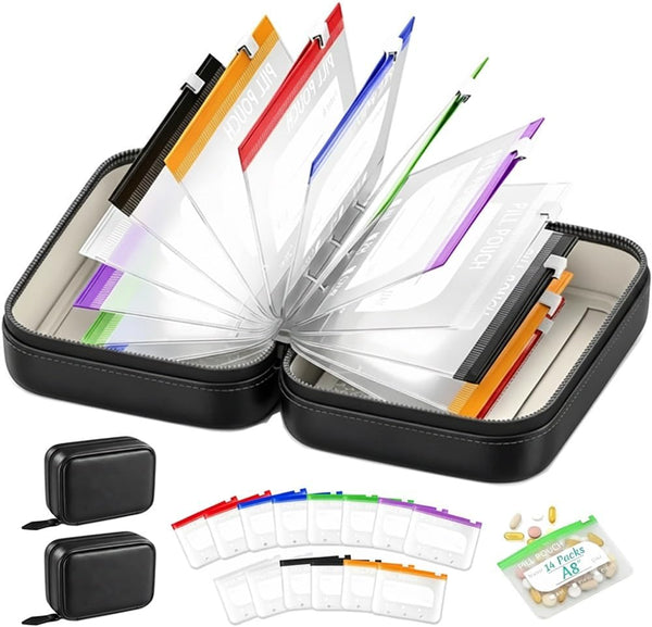 Waterproof Pill Pouch Set Travel Pill Organizer Pouches Medicine Kit Bags Pills