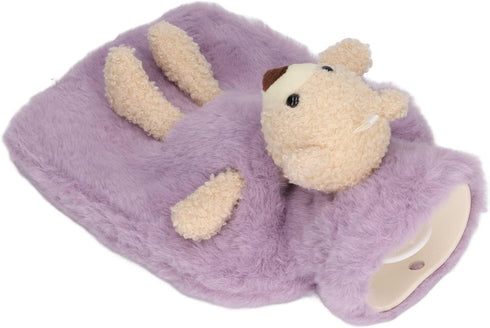 SASKATE 1000ml Hot Water Bottle with Cute Stuffed Animal Cover, Multifunctional Capacity Wide Mouth Warm Water Bag