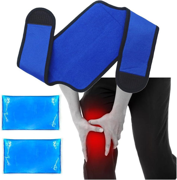 Knee Ice Pack for Injury - Reusable Hot Cold Gel Pack for Swelling and Pain Relief