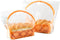 Roppolo 50 pcs 7.9 Inch Large Clear Bread Plastic Bags with Handle, Sealing