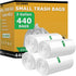 Small Trash Bags, 3 Gallon, 440 Count, Clear Plastic Wastebasket Liners for Home and Office Bins