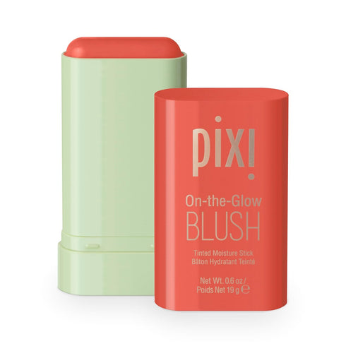 Pixi On-the-Glow Blush, Juicy Tinted Moisture Blush Stick with Ginseng, Aloe Vera, 19g
