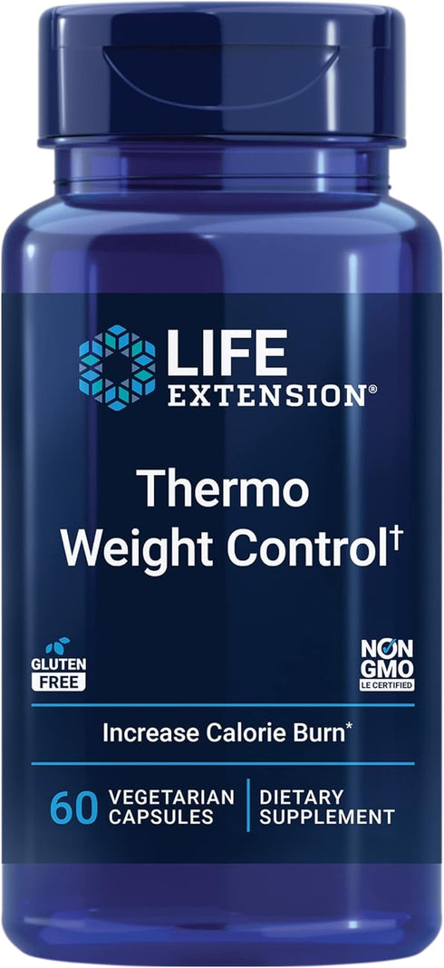 Life Extension Thermo Weight Control, 60 Vegetarian Capsules, Fat Burning & Healthy Weight Loss