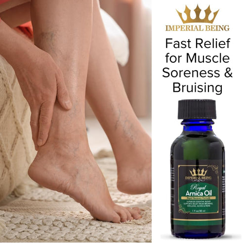 Royal Arnica Oil – Organic Herbal Blend for Muscle Recovery, Bruise Support, Joint Flexibility – 1oz