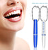 Set 4 MAGICLULU Cleaning Tools Pcs Portable Picks Oral Care Kit with Hanging Chain for Travel and Home Use