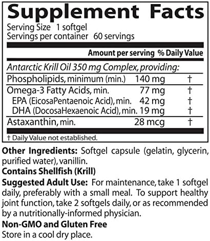 Doctor's Best Real Krill - 350 mg - 60 Count