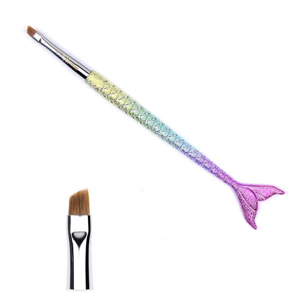 Whats Up Nails - Mermaid #3 Angular Brush for Clean Up Cuticles Around Nail