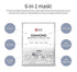 SNP 12 Pcs Variety Ampoule Mask Set - Bird's Nest, Gold Mask with Collagen, Diamond Best Gift for Korean Skincare