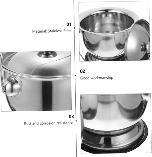 Stainless Steel Urine Bucket Male Urine Bottle Bed Pan Handheld Potty Car Urinals for Men Urinals for Women Portable