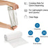 ProCure 7-10 Gallon Clear Garbage Can Liners, 100 Count, High Density, Lightweight, for Office, Home