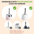 Bamboo Electric Toothbrush Replacement Heads, Soft Charcoal Infused Bristles, Compatible with Philips Sonicare