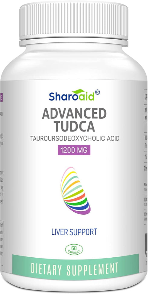 TUDCA Liver Support Supplements 1200 mg - High Strength Vegan Capsules for Liver, Kidney, Gallbladder Health