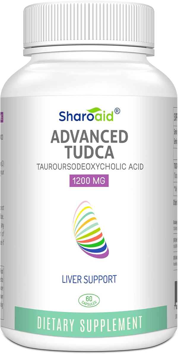 TUDCA Liver Support Supplements 1200 mg - High Strength Vegan Capsules for Liver, Kidney, Gallbladder Health