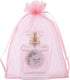 HRX Package Organza Bags Blush Pink - 5x7 inch 100pcs, Mesh Jewelry Pouches for Wedding Baby Shower Party