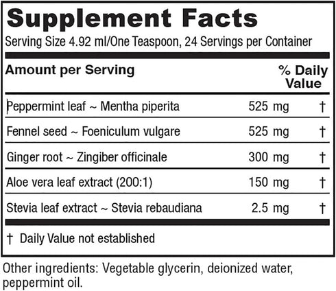 Vitanica Digestion Tonic, Gas, Bloating and Indigestion Relief Supplement, 4 Oz, for Women & Men