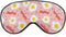 Sleep Mask,Eggs Bacon Dots Pink Eye Masks with Adjustable Strap for Sleeping,Block