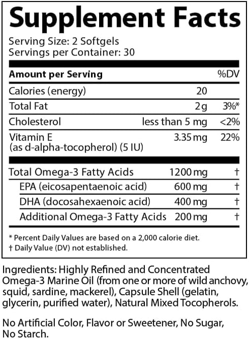 Doctor's Advantage - Omega Shield - 60 Softgels.